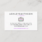 Television rainbow hand drawn rgb media 名刺 (裏面)