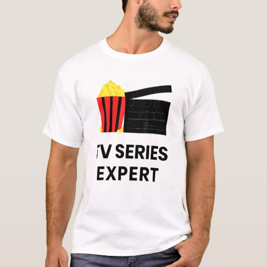 Television Show Binge Watch Tv Series Expert Food  Tシャツ (正面)