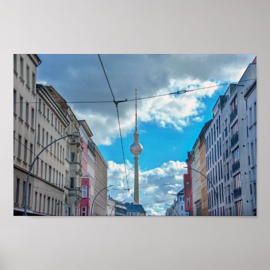 Television Tower, Berlin, Germany ポスター (正面)