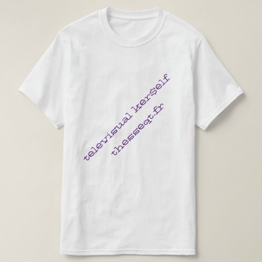 televisual ker$elf thesseqt.fr tシャツ (デザイン正面)
