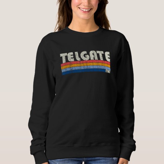Telgate Italy Retro 70s 80s Style スウェットシャツ (正面)