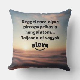 Teljesen el vagyok aleva feliratú párna クッション