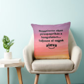 Teljesen el vagyok aleva feliratú párna クッション (椅子)