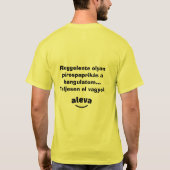 Teljesen el vagyok aleva férfi rövidujjú tシャツ (裏面)