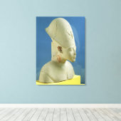 Tell el-AmarnaのAmenophis IVのバスト キャンバスプリント (インサイチュ (ウッドフロア))