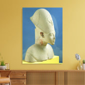 Tell el-AmarnaのAmenophis IVのバスト キャンバスプリント (インサイチュ (リビング))