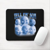 Tell em Son Funny Ai Niche Baby Laugh Holding Gen  マウスパッド (マウス)