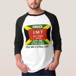 TELL ME IF U メンズ ベーシック 3/4 スリーブ ラグラン Tシャツ