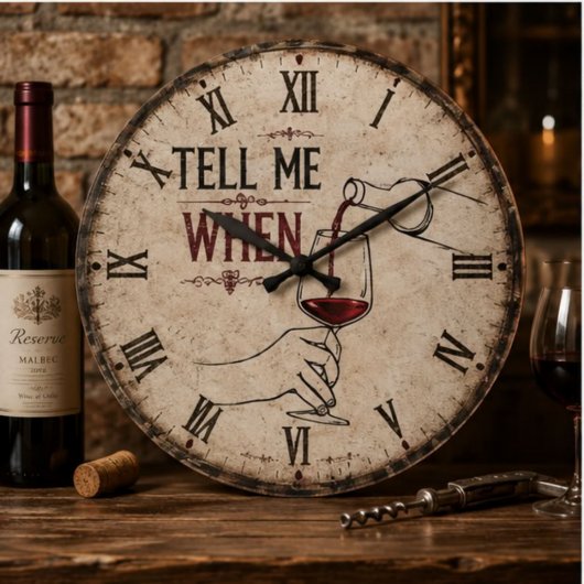 Tell Me When Win ラージ壁時計