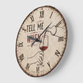 Tell Me When Win ラージ壁時計 (傾斜)
