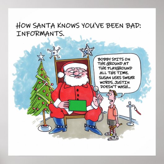 Tell Santa matte poster ポスター (正面)