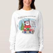 Tell Santa women white sweatshirt スウェットシャツ (正面)