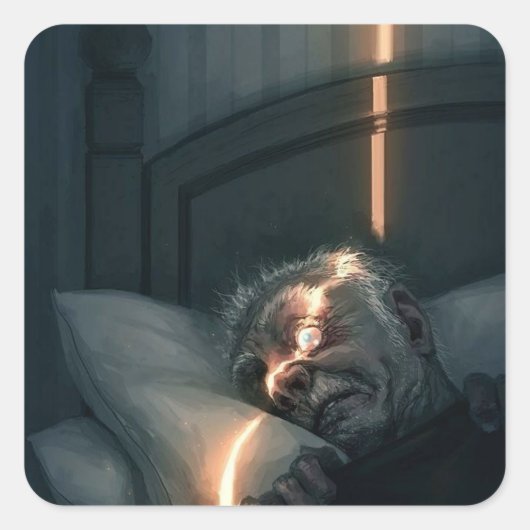 Tell-Taleハート- – 邪悪な禿鷹の目 スクエアシール (正面)