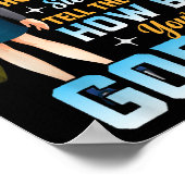 Tell The How Big Your God Is - Christian Motivatio ポスター (角)