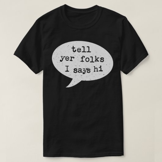 Tell YerフォークI Says Midwest Accent Premium Tシャツ (デザイン正面)