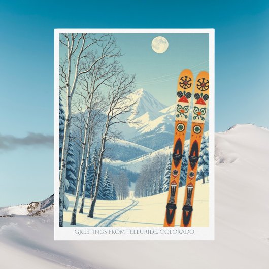 Telluride Colorado ski vacation Postcard ポストカード