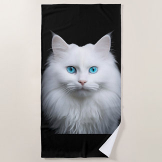 Telo Mare Gatto Bianco  ビーチタオル