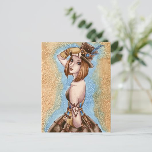 Telsa - Steampunkはがき ポストカード (スタンド正面)