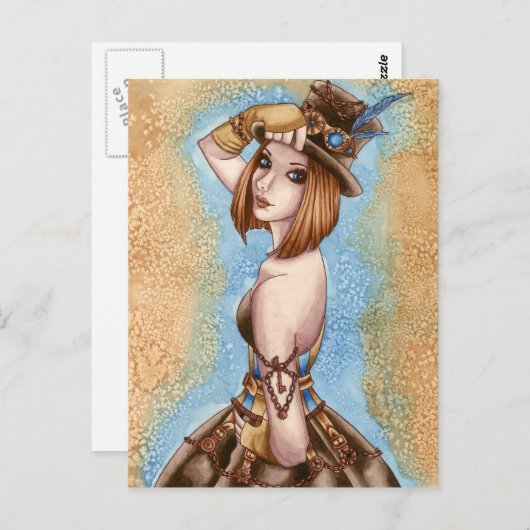 Telsa - Steampunkはがき ポストカード (正面/裏面)