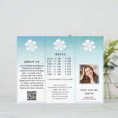 TEM 2写真QR三折パンフレット抽象芸術メニュー価格 (スタンド正面)