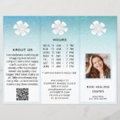 TEM 2写真QR三折パンフレット抽象芸術メニュー価格 (正面)