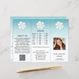 TEM 2写真QR三折パンフレット抽象芸術メニュー価格