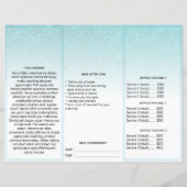 TEM* Photo QR Trifold Brochure Abstract Menu Price (裏面)