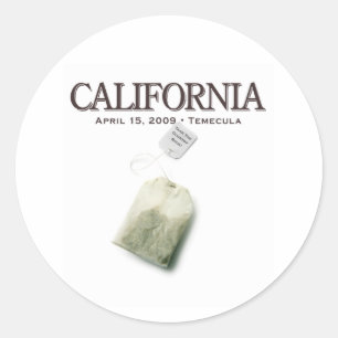 Temeculaカリフォルニアのお茶会 ラウンドシール