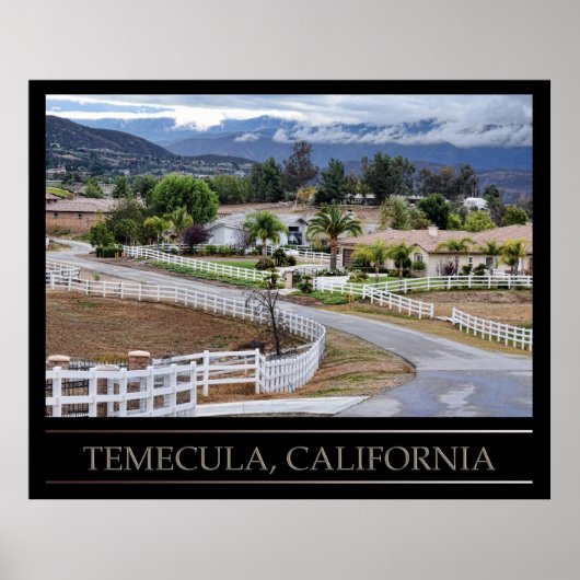 Temecula, California Poster ポスター (正面)