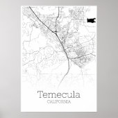 Temecula Map - California - City Map Poster ポスター (正面)