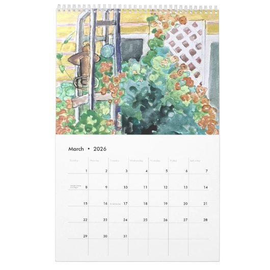 Temescal Edible Gardens Calendar カレンダー (3月 2026)