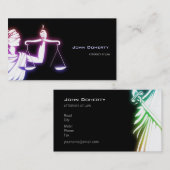 Temidaカラフルで白熱［赤熱］光を放つな|弁護士 名刺 (正面/裏面)