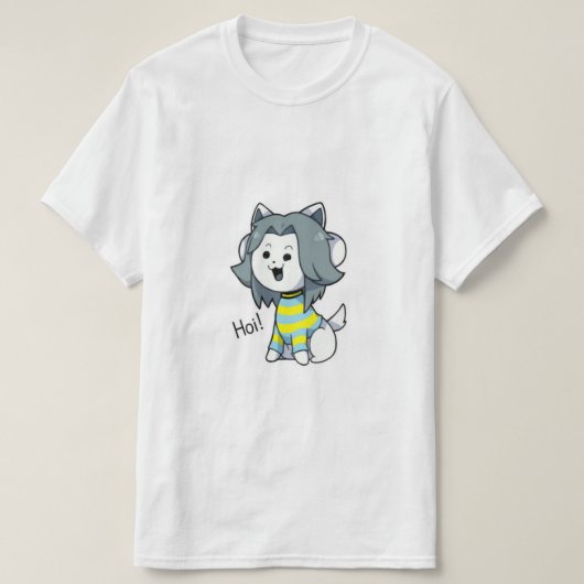 TemmieのTシャツ Tシャツ (デザイン正面)
