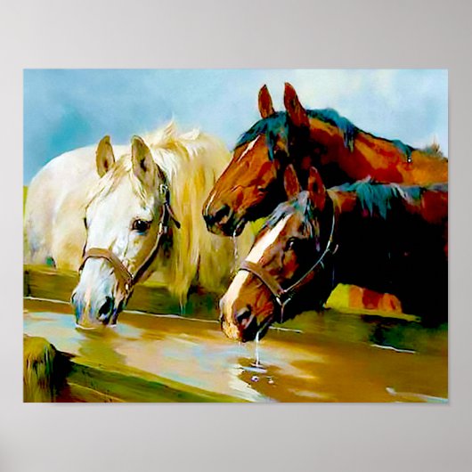 Temperance Society Horses by Arthur Wardle ポスター (正面)