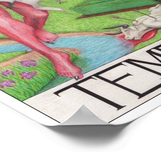 Temperance tarot card ポスター (角)