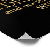 Tempest引用文(金ゴールドバージョン) ポスター (角)