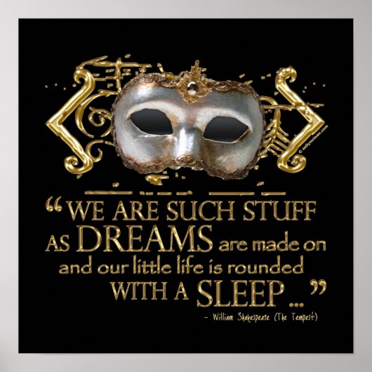 Tempest引用文(金ゴールドバージョン) ポスター (正面)