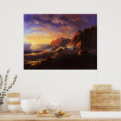 Tempest，サンセット，素晴らし Art by Ivan Aivazovsky ポスター (キッチン)