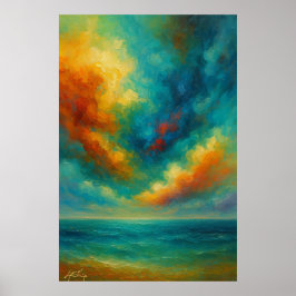 Tempest Serenade Abstract ポスター