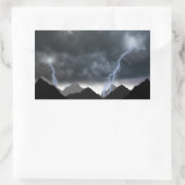 Tempête sur la montagne 長方形シール (バッグ)