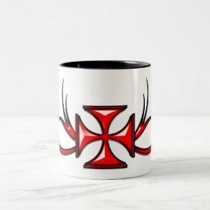 Templarの十字のマグ ツートーンマグカップ