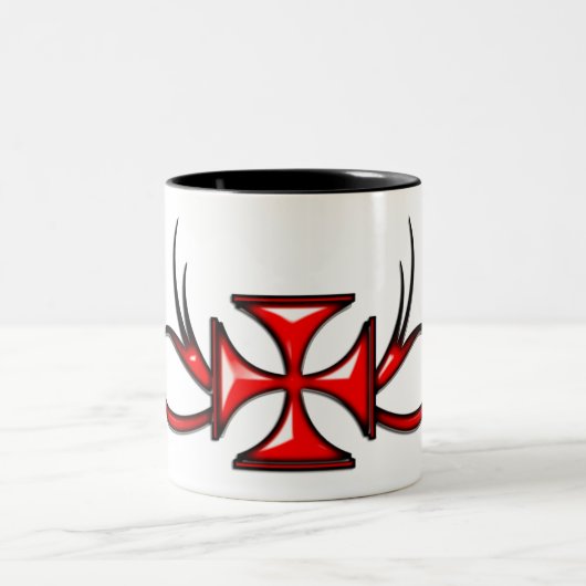 Templarの十字のマグ ツートーンマグカップ (中央)