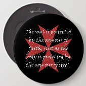 Templarの十字 缶バッジ (正面&裏面)