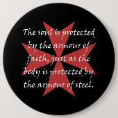 Templarの十字 缶バッジ (正面)