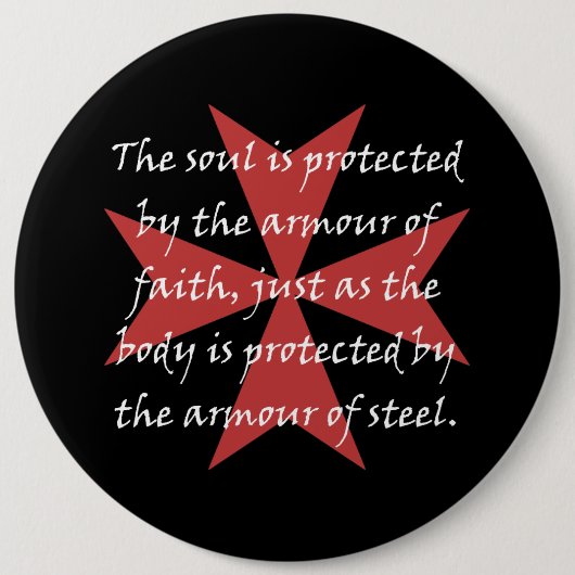 Templarの十字 缶バッジ (正面)