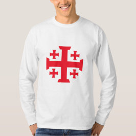 Templar Jerusalem Cross Men's Long Sleeve Tee Tシャツ
