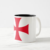 Templar Knight Crusader Coffee Mug ツートーンマグカップ (正面右)