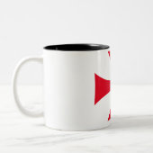 Templar Knight Crusader Coffee Mug ツートーンマグカップ (左)