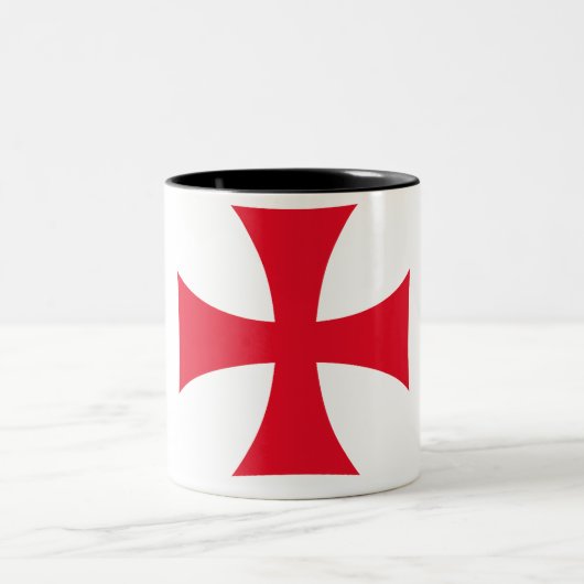 Templar Knight Crusader Coffee Mug ツートーンマグカップ (中央)