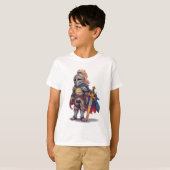 Templar Knight Crusader Kid's Tee Shirt Tシャツ (正面フル)